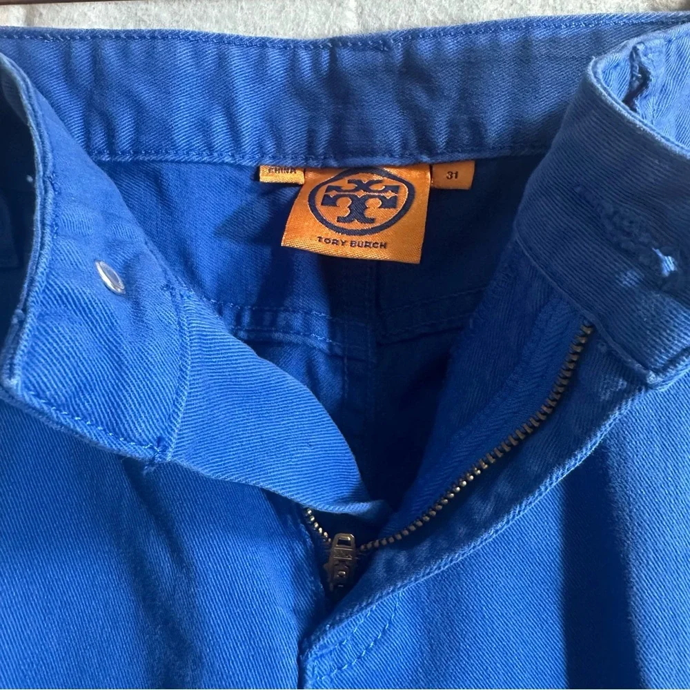 3 Pack Bundle Tory Burch Alexa Cropped Skinny Jean Cropped Skinny Blue Green - Picture 7 of 15